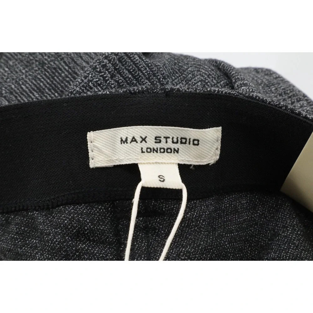 NWT Max Studio Womens Slim Trousers Gray Stretch Mid Rise Ankle Pants Small - Picture 8 of 12